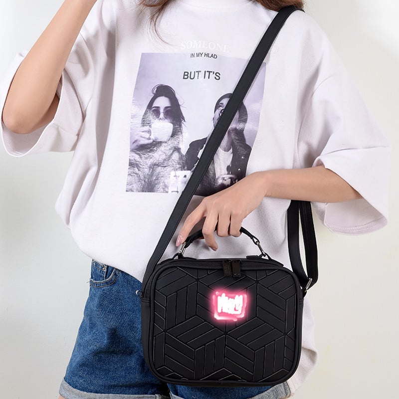 Geantă unisex cu formă de diamant 3D, geantă mică crossbody cu paiete, material PVC, căptușeală poliester, model geometric, vară 2019