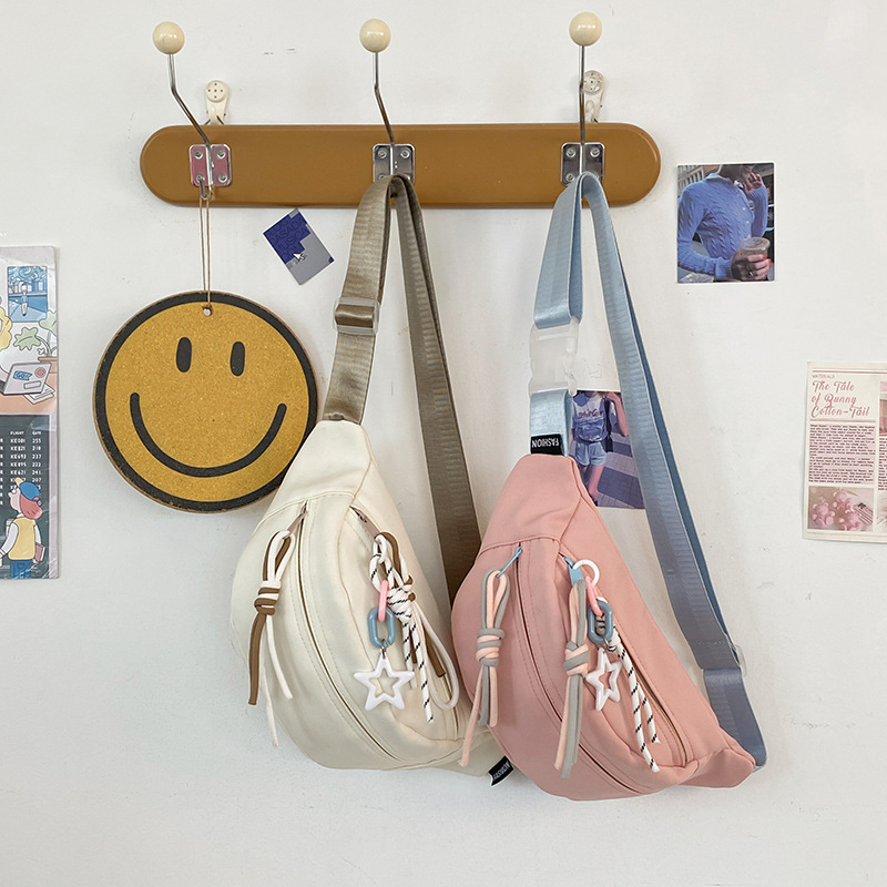 Nylon crossbody torba, zatvaranje na zip, 3D strukturalno vanjska, unutarnja ID džep, unutarnji sloj