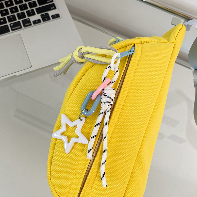Nylon crossbody torba, zatvaranje na zip, 3D strukturalno vanjska, unutarnja ID džep, unutarnji sloj