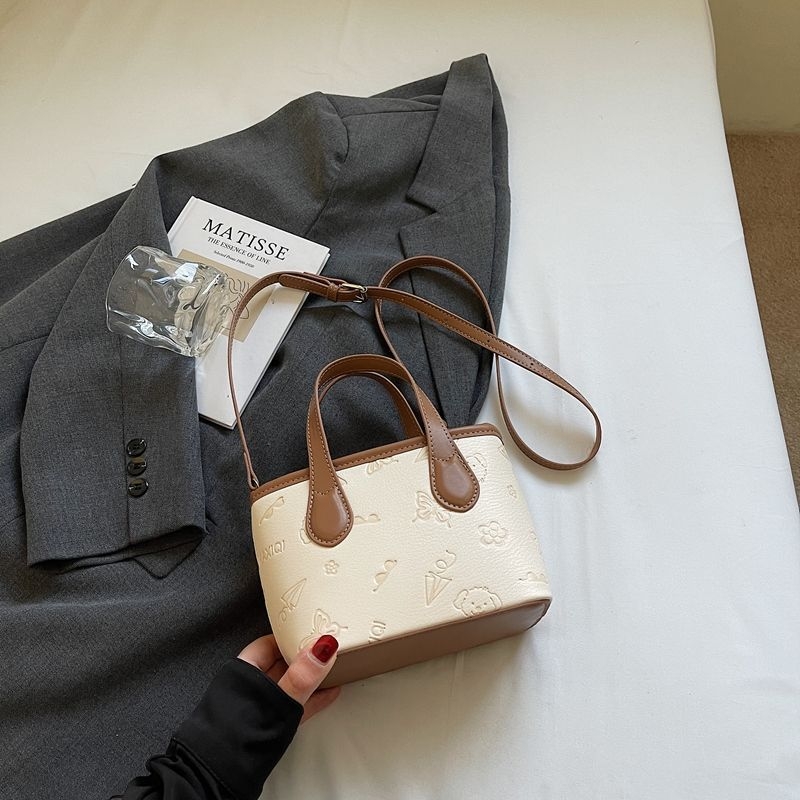 Bucket bag za žene, unisex stil, poliester, PU podstava, proljetno 2025 izdanje