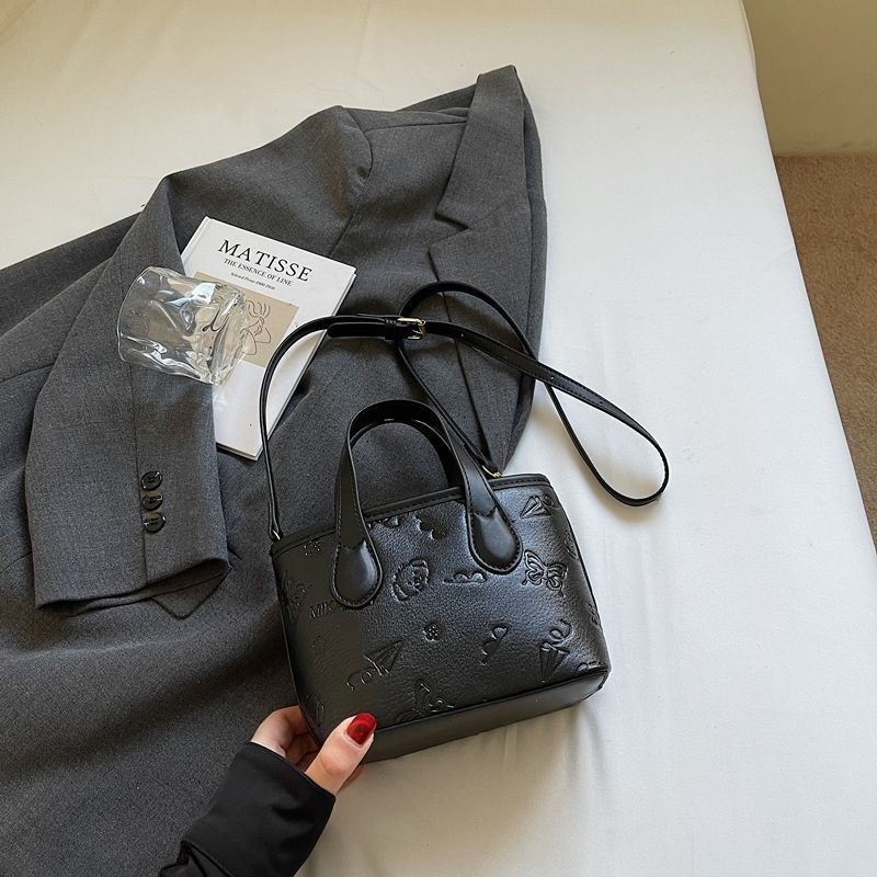 Bucket bag za žene, unisex stil, poliester, PU podstava, proljetno 2025 izdanje