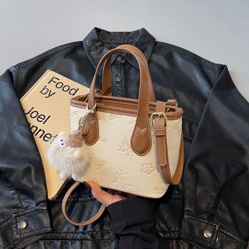 Bucket bag za žene, unisex stil, poliester, PU podstava, proljetno 2025 izdanje