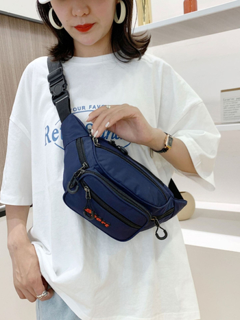 Versa Muška torbica za pojas od Oxford platna s vodootpornim završetkom, velika kapaciteta, višestruki pretinci, nylon podstava, crossbody torba