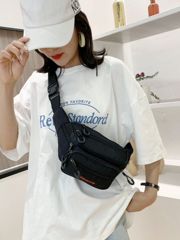 Versa Muška torbica za pojas od Oxford platna s vodootpornim završetkom, velika kapaciteta, višestruki pretinci, nylon podstava, crossbody torba