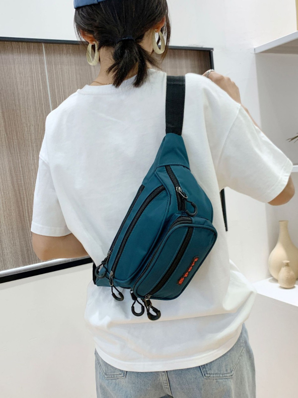 Versa Muška torbica za pojas od Oxford platna s vodootpornim završetkom, velika kapaciteta, višestruki pretinci, nylon podstava, crossbody torba