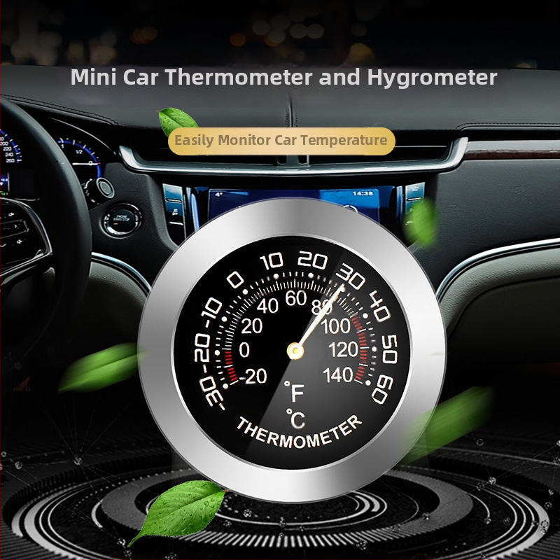 Mini auto temperatūras un mitruma mērītājs, augsta precizitāte, mitrumizturīgs, iekštelpu termometra-higrometrs.