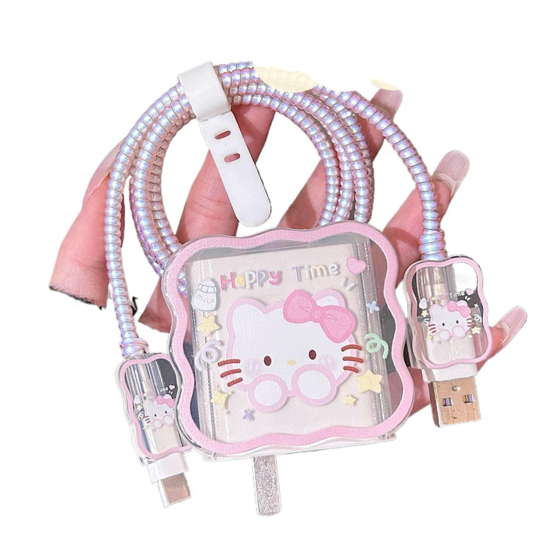 Κάλυμμα προστασίας φορτιστή Huawei 66W και κάλυμμα προστασίας καλωδίου δεδομένων 88W, Αντι-θραύση, Κάλυμμα καλωδίου φόρτισης Mate60, Στιλ κινουμένων σχεδίων, Χαριτωμένο