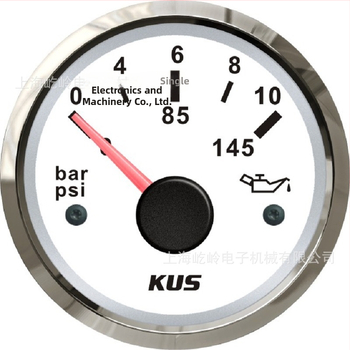 LED tlak oleja s displejom 5/10 Bar pre autá a lode, 12-24V, nehrdzavejúca oceľ + plast, model KY