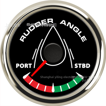Senzor uhla kormidla s montážou s závitom, LED displej, puzdro z nehrdzavejúcej ocele + plastu, 9-32V, 0-190Ω