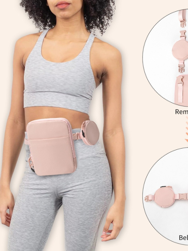 Unisex sportska vodootporna najlonska crossbody torba s odvojivim prsnim džepom, podesivim remenom, prozračna i ultralakа
