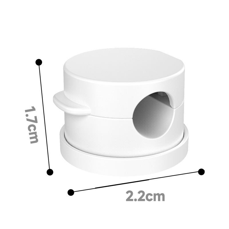 Asztali és falra szerelhető mágneses kábelrendező — ABS + erős mágnes, japán stílus, kábel tartó és tárolócsat