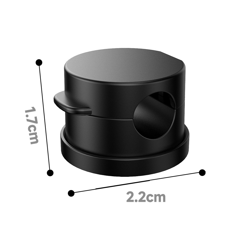 Asztali és falra szerelhető mágneses kábelrendező — ABS + erős mágnes, japán stílus, kábel tartó és tárolócsat