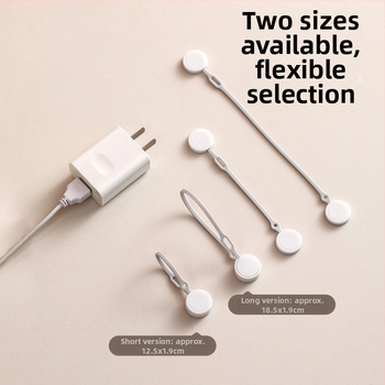 FaSoLa Mágneses Kábel Szervező – ABS, szilikon, mágnes; egyszerű és modern stílus; asztali tárolás