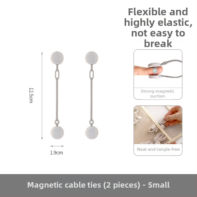 FaSoLa Mágneses Kábel Szervező – ABS, szilikon, mágnes; egyszerű és modern stílus; asztali tárolás