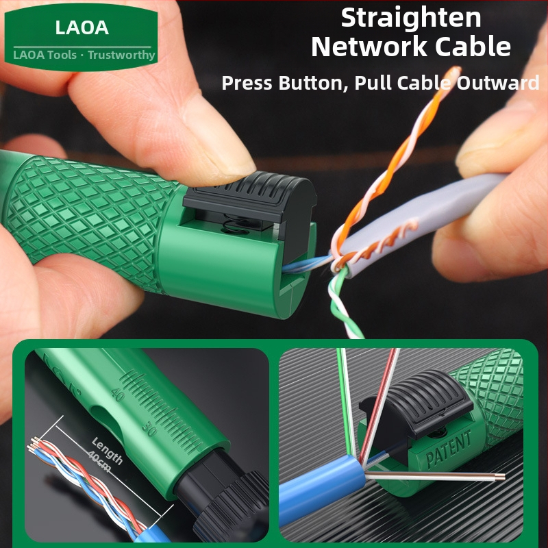 Pildformas tipa tīkla kabelu organizētājs — Līniju dalīšana un izolācijas noņemšana, Svars 0.02