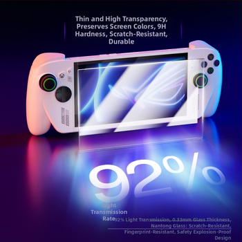 ROG Xbox Ally/X kaljeno staklo zaštita zaslona, debljina 0,33 mm, propusnost 92%