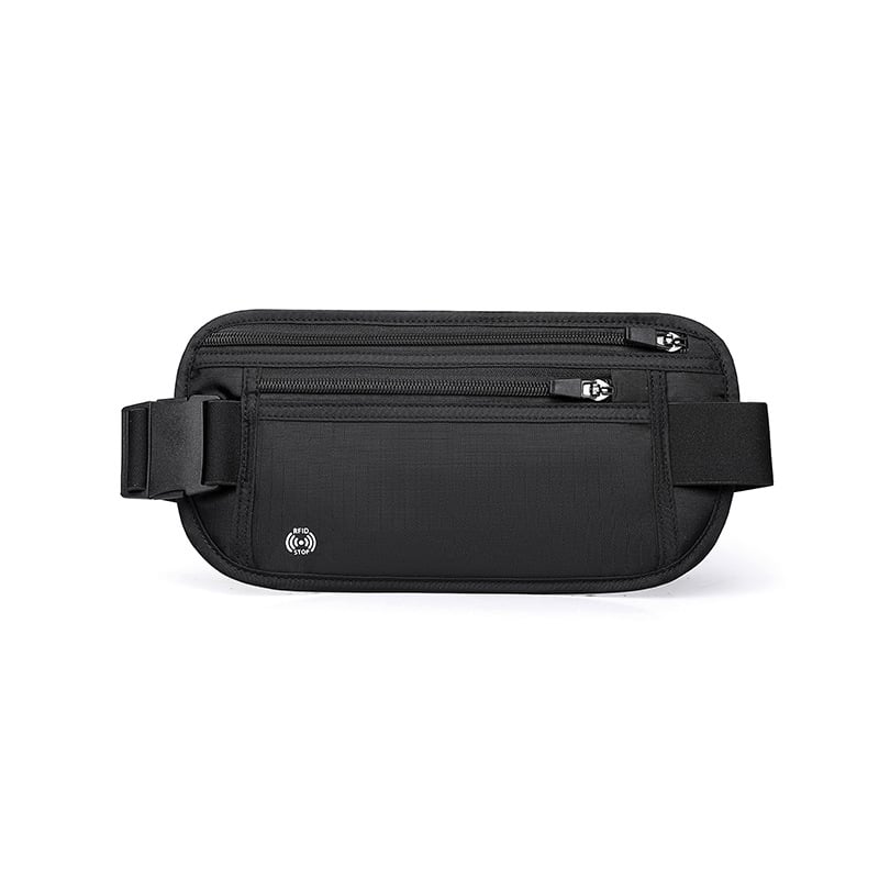 Najlon torbica za struk, vodootporna s RFID zaštitom, unisex, za vanjske sportove i putovanja
