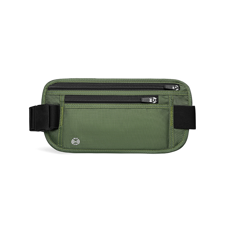 Najlon torbica za struk, vodootporna s RFID zaštitom, unisex, za vanjske sportove i putovanja