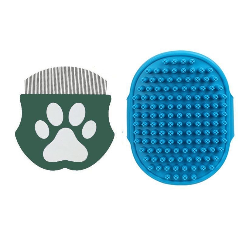 Ívelt formájú háziállat-kefe hosszú szőrű kutyáknak — bolha, csomók és laza szőr eltávolítása; Hao mark márka