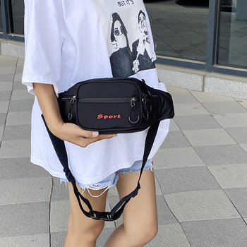 Мъжка водоустойчива найлонова талийна чанта, многослоен дизайн, голям капацитет, против кражба, за спорт на открито