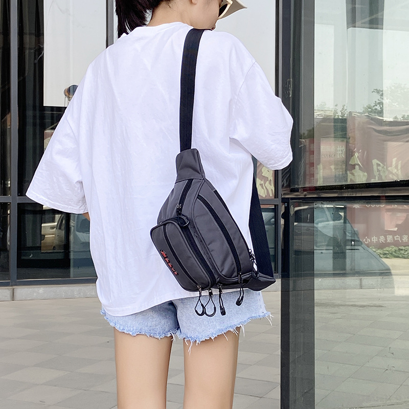 Мъжка водоустойчива найлонова талийна чанта, многослоен дизайн, голям капацитет, против кражба, за спорт на открито