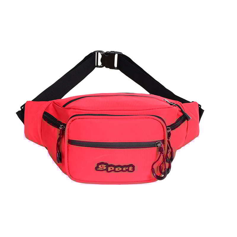 Мъжка водоустойчива найлонова талийна чанта, многослоен дизайн, голям капацитет, против кражба, за спорт на открито