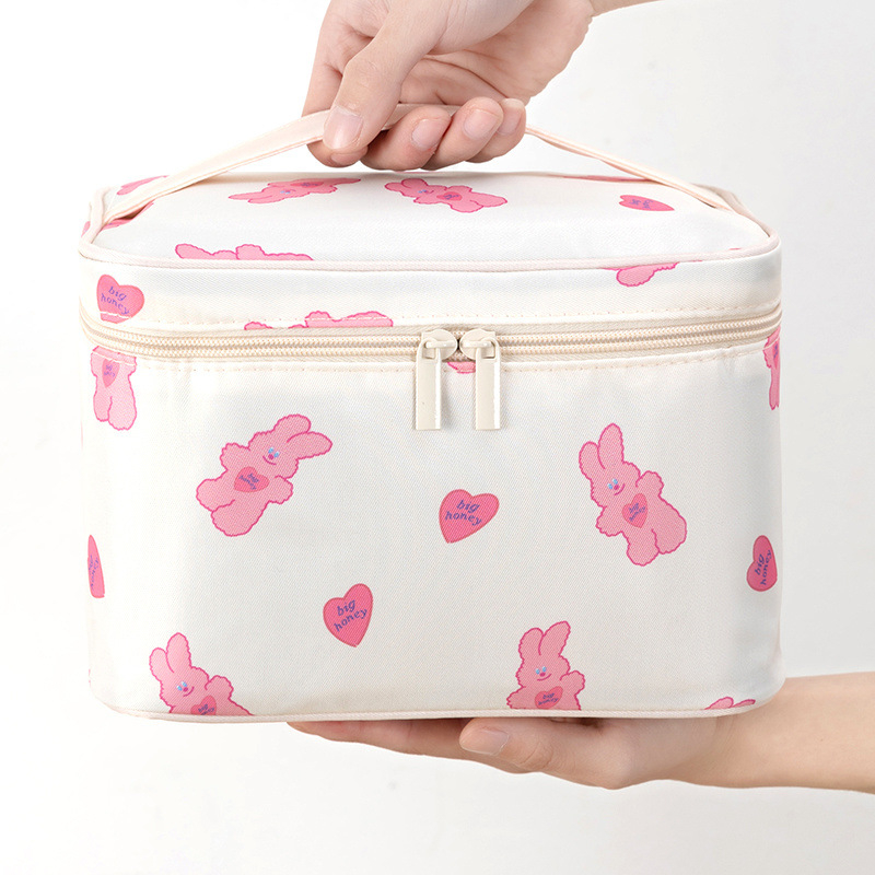 Torbica za šminku velikog kapaciteta, za putovanja i svakodnevnu upotrebu, materijal platno, unisex