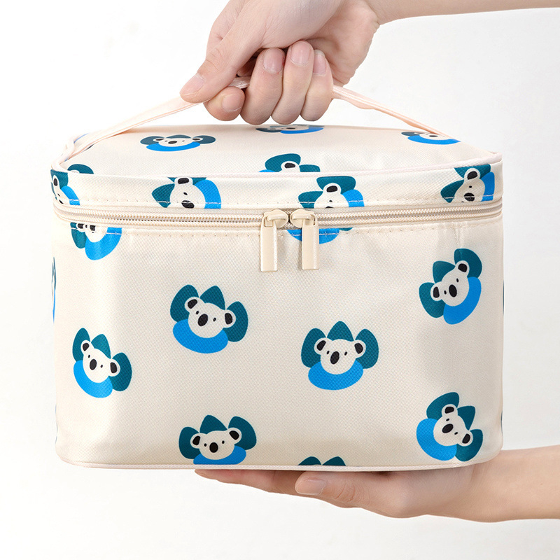 Torbica za šminku velikog kapaciteta, za putovanja i svakodnevnu upotrebu, materijal platno, unisex