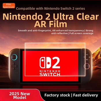 AR ochranný film na obrazovku pre Nintendo Switch OLED/Lite – anti-reflexný film, 0,16 mm, 96% priepustnosť, kompatibilný Switch2