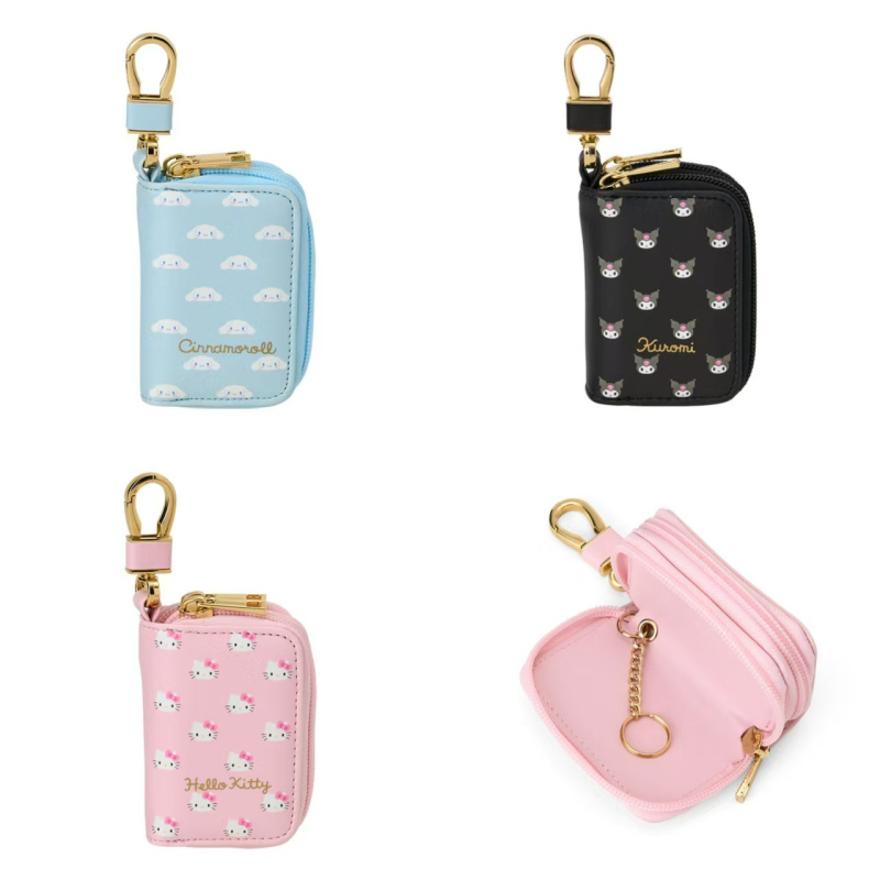 Torba za ključeve - Anime crtani uzorak, PU materijal, Funkcija proširenja, Unisex, Proljeće 2025