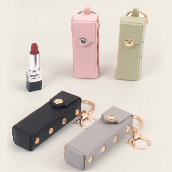 Geantă portabilă pentru ruj – imprimeu leopard, PVC, ușoară, fără căptușeală, pentru uz zilnic, pentru femei