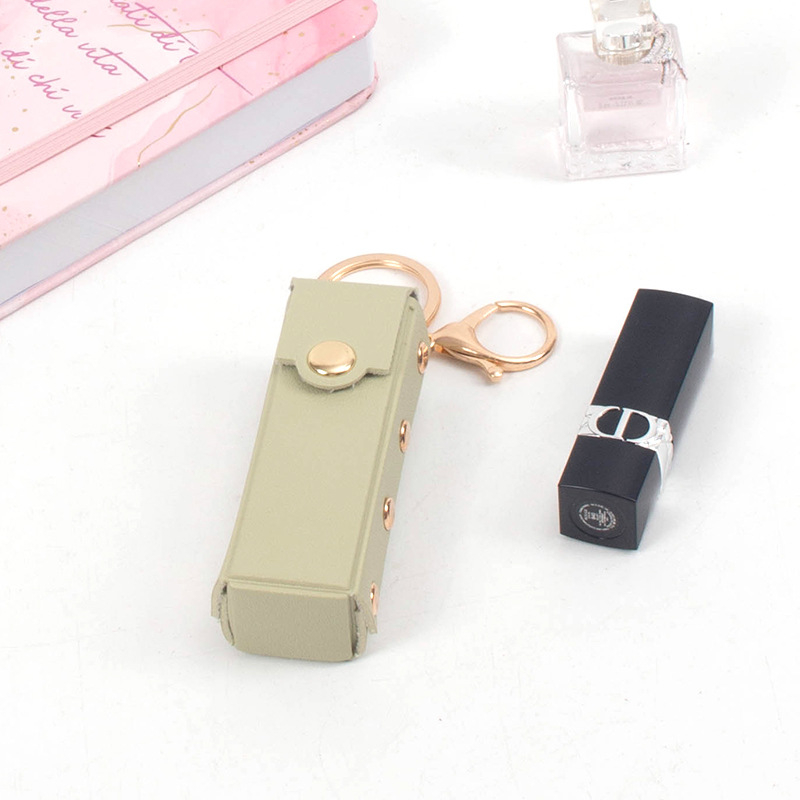 Geantă portabilă pentru ruj – imprimeu leopard, PVC, ușoară, fără căptușeală, pentru uz zilnic, pentru femei