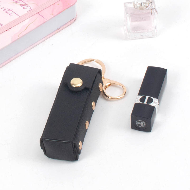 Geantă portabilă pentru ruj – imprimeu leopard, PVC, ușoară, fără căptușeală, pentru uz zilnic, pentru femei