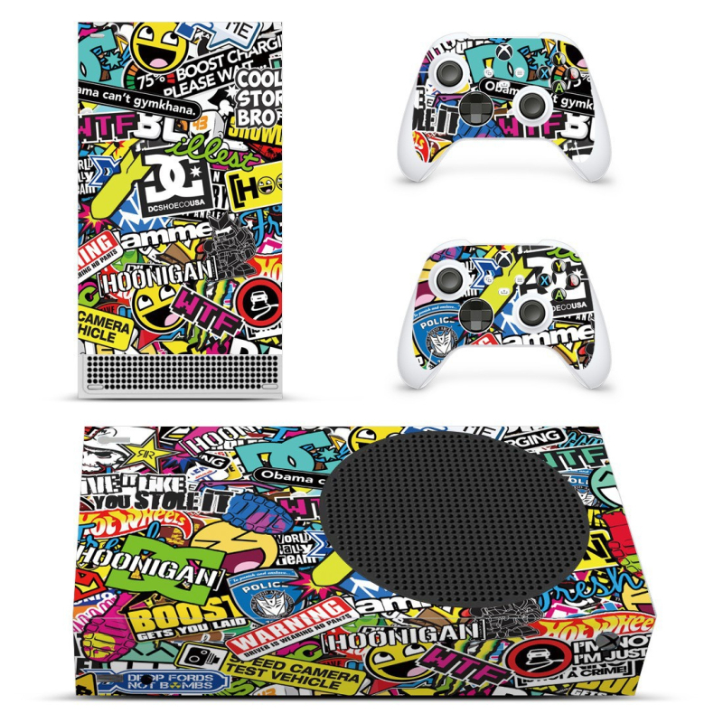 Stickere pentru Xbox Series S – folie PVC, 0,2 mm, XSS, personalizate după desene