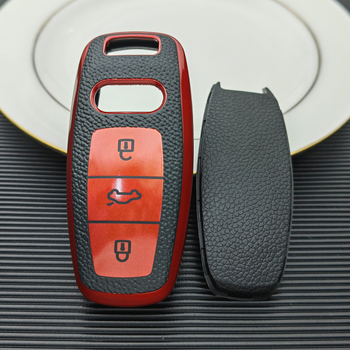 Audi C θήκη κλειδιού – TPU, μοτίβο δέρματος, υψηλής ποιότητας, για A6/A7/A8L