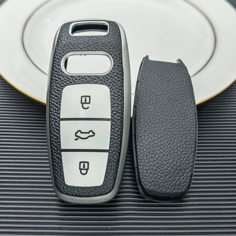 Audi C θήκη κλειδιού – TPU, μοτίβο δέρματος, υψηλής ποιότητας, για A6/A7/A8L