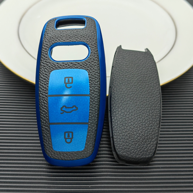 Audi C θήκη κλειδιού – TPU, μοτίβο δέρματος, υψηλής ποιότητας, για A6/A7/A8L