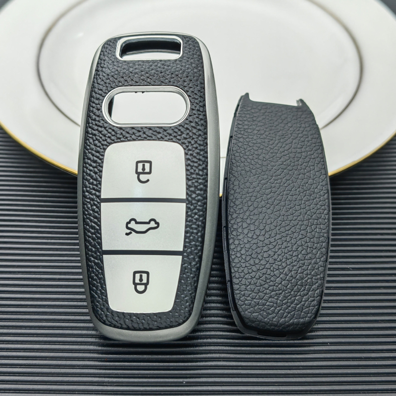 Audi C θήκη κλειδιού – TPU, μοτίβο δέρματος, υψηλής ποιότητας, για A6/A7/A8L