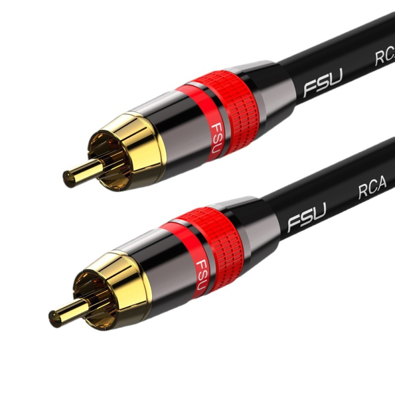 RCA koaxiális audió vezeték Lotus Head - aranyozott, oxigénmentes rézmag, réz vezető, ROHS tanúsított