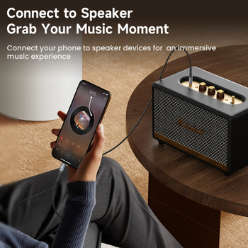 Toocki cablu audio USB-C la 3,5 mm pentru dispozitive digitale, placat cu aur, cupru fără oxigen, certificat CE, 80 g