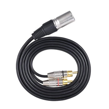 DX XLR ženski na 2RCA muški audio kabel, pozlaćeni, bakrena jezgra