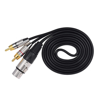 DX XLR ženski na 2RCA muški audio kabel, pozlaćeni, bakrena jezgra