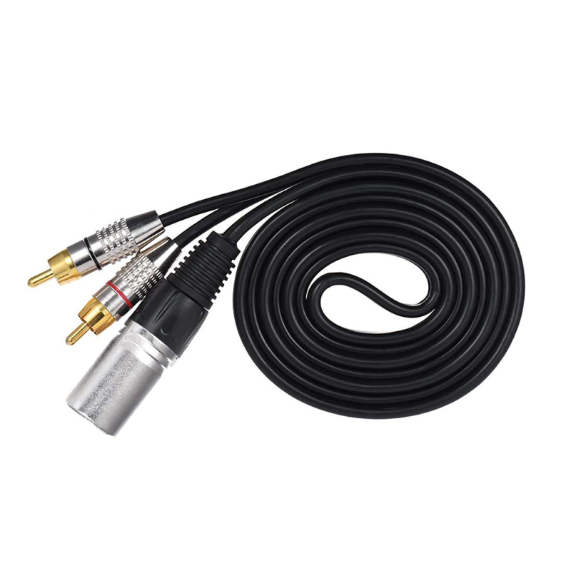 DX XLR ženski na 2RCA muški audio kabel, pozlaćeni, bakrena jezgra