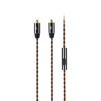 MMCX fülhallgató vezeték Shure, sodrott ezüstözött rézmag, oxigéntől mentes réz vezető, Hi-Fi audiókábel