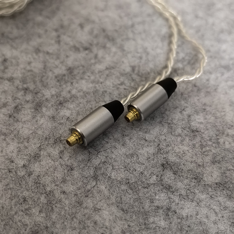 MMCX fülhallgató vezeték Shure, sodrott ezüstözött rézmag, oxigéntől mentes réz vezető, Hi-Fi audiókábel