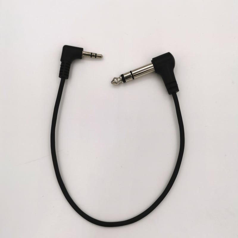 Mono audio kabel s 6,35 mm na 3,5 mm, uvijeni stereo kabel, muški–muški, gitarni kabel za redukciju buke
