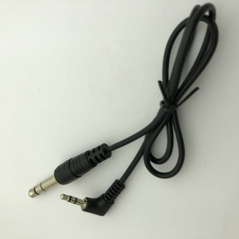 Mono audio kabel s 6,35 mm na 3,5 mm, uvijeni stereo kabel, muški–muški, gitarni kabel za redukciju buke