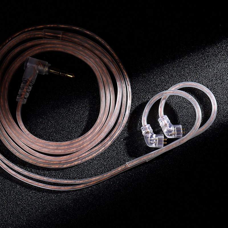 Kabl za nadogradnju slušalica sa srebrnim premazom, dvostruki kanal, HIFI kabel sa mikrofonom i inline kontrolom, frekvencijski raspon 20–20000 Hz, tinirana bakrena jezgra, OFC bakar