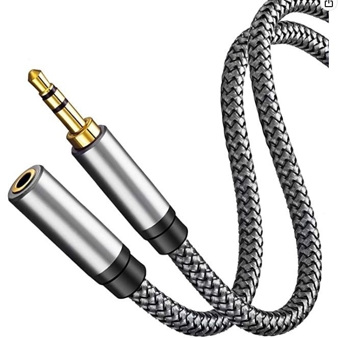 Audio kabel 3,5 mm muški–ženski, univerzalni AUX kabel za računalo, automobil, telefon, slušalice i zvučnike