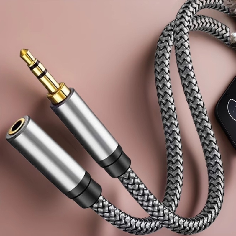Audio kabel 3,5 mm muški–ženski, univerzalni AUX kabel za računalo, automobil, telefon, slušalice i zvučnike